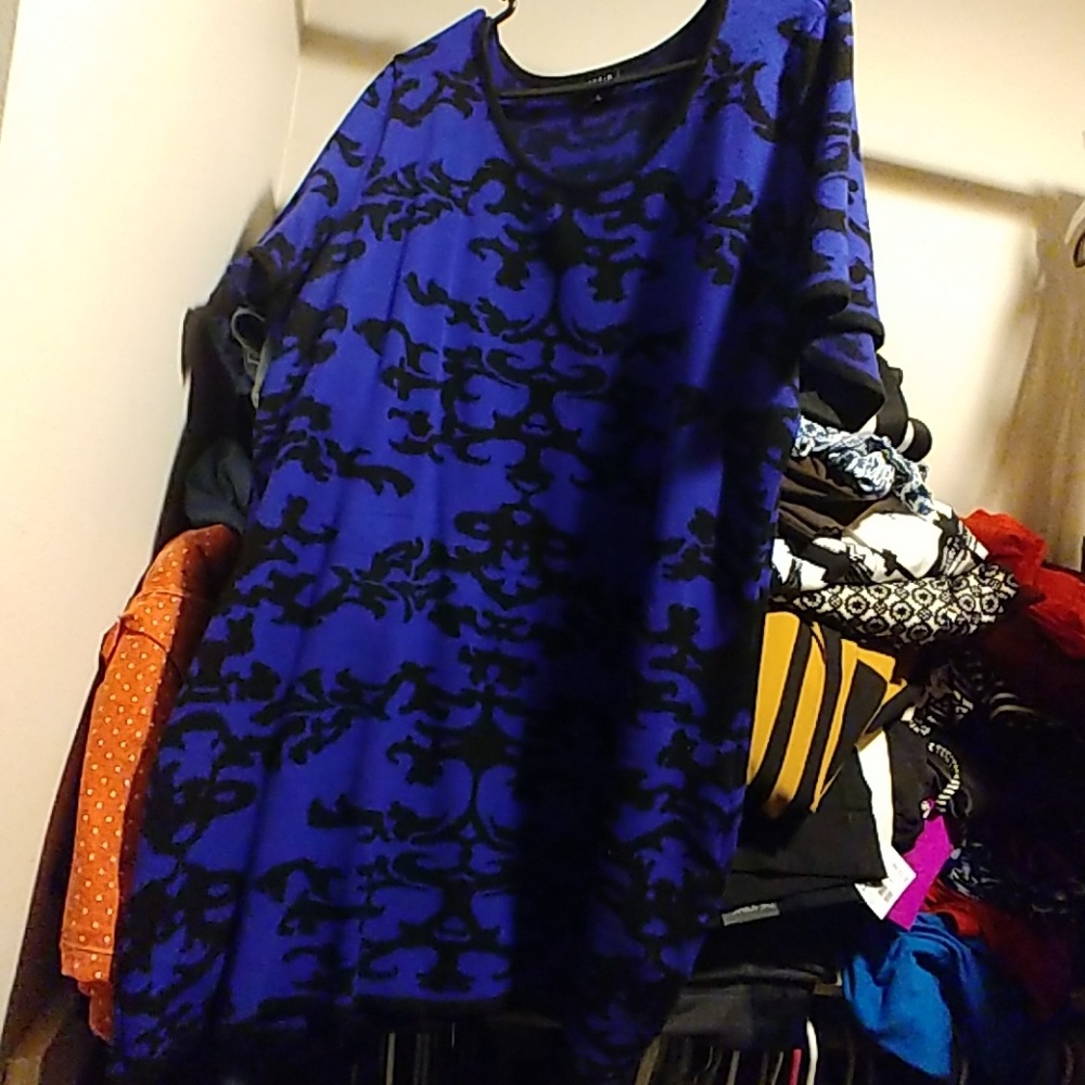 Torrid royal blue sweater dress